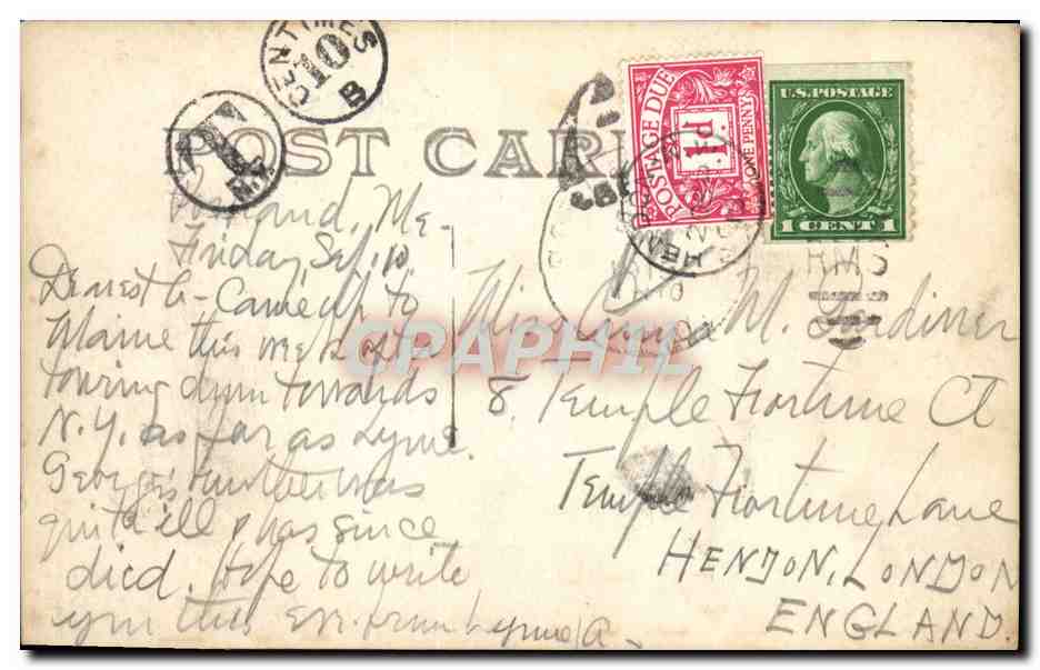 CPA Longfellows Home Portland  — Back