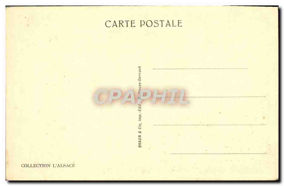 CPA Colmar Oriel du Commissariat De Police — Rückseite