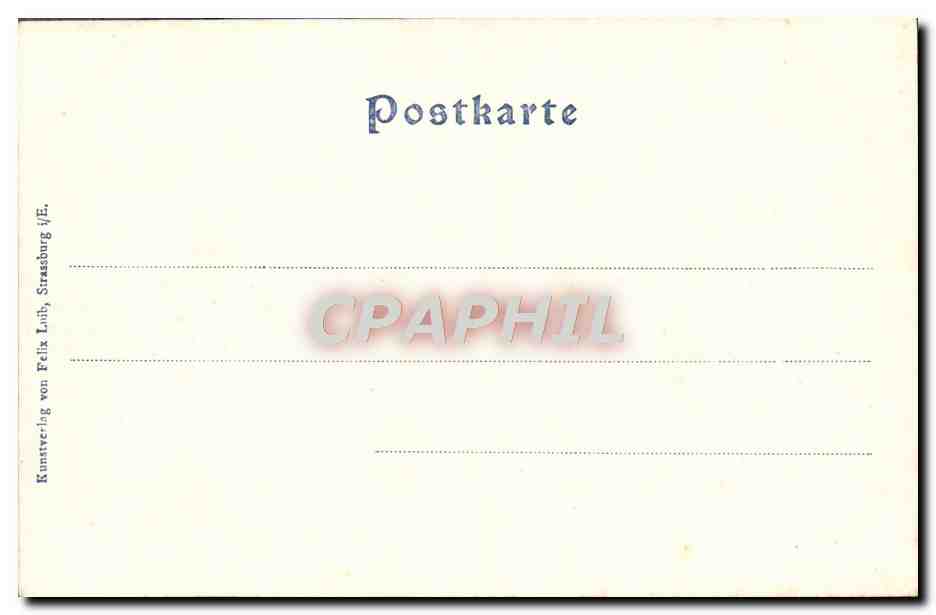 CPA Strassburg Pont du Chemin de Fer Sur le Rhin Pres Kehl — Rückseite