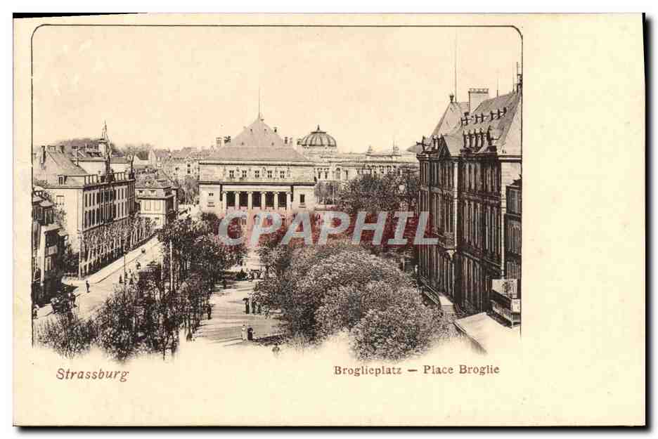 CPA Strassburg Broglieplatz Place Broglie