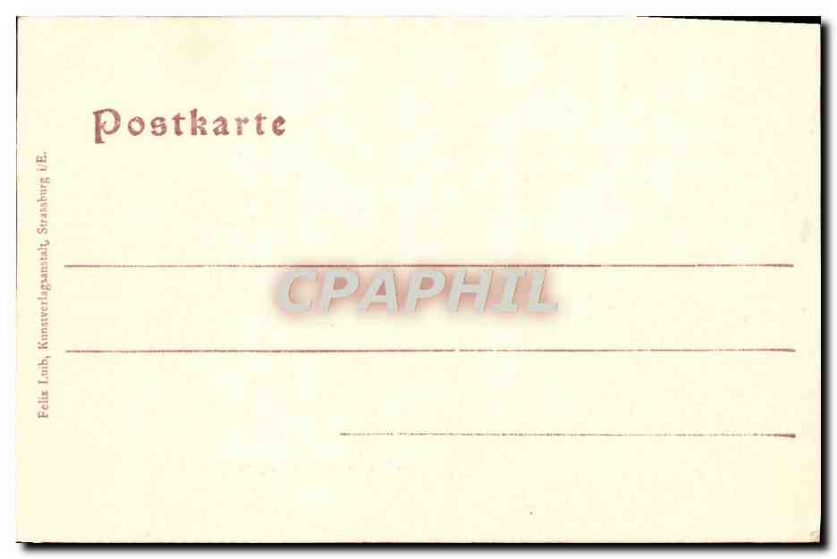 CPA Strassburg Broglieplatz Place Broglie — Rückseite