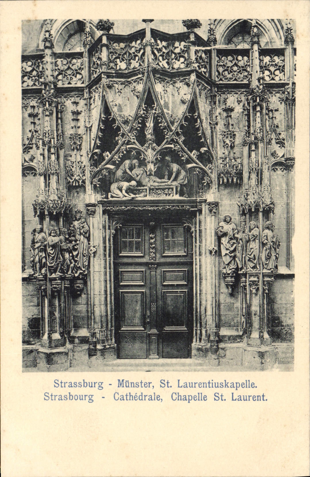 CPA Strassburg Munster St Laurentiuskapelle