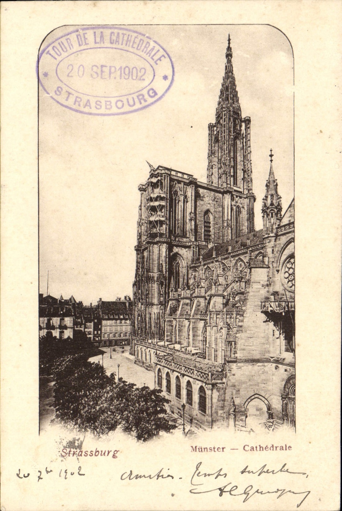 CPA Strassburg Munster Cathedrale