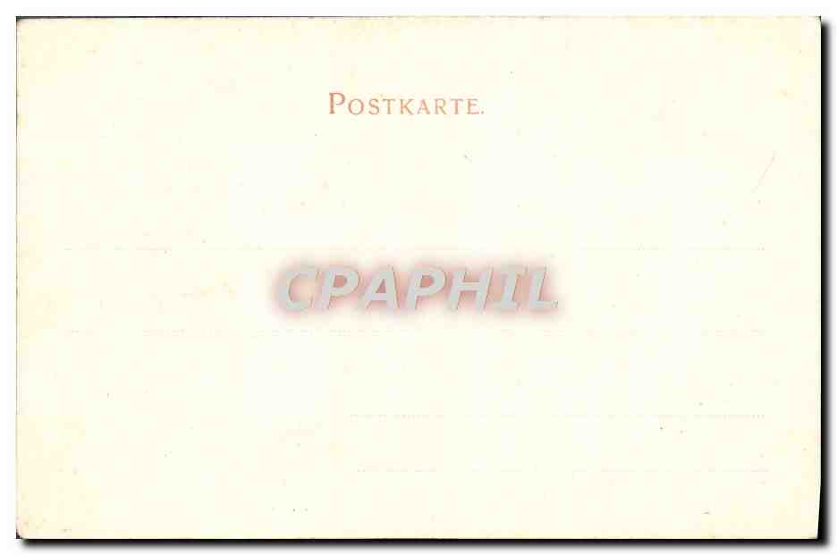 CPA Strassburg Kaiserpalast — Verso