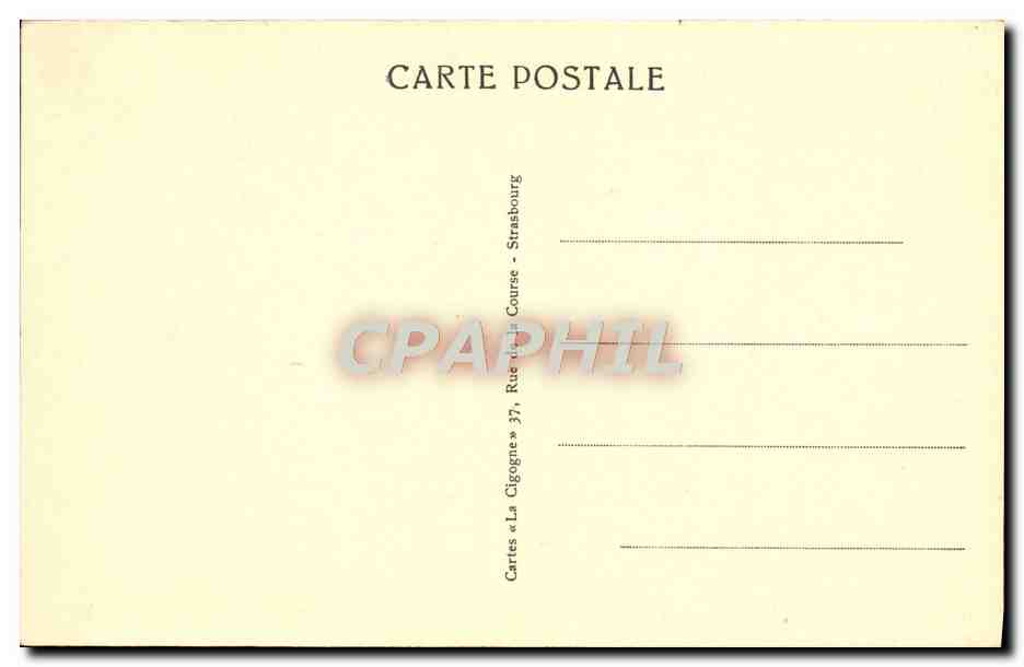 CPA strasbourg Maison Kammerzell — Verso