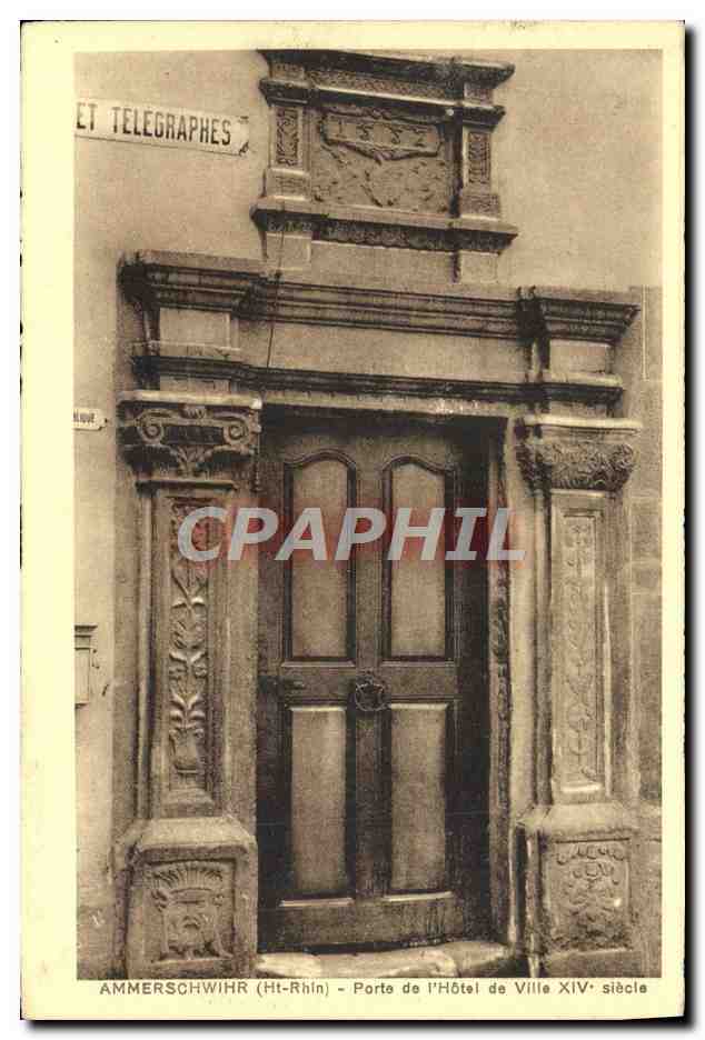 Ammerschwihr (Ht-Rhin) — Porte de l'Hôtel de Ville XIVe siècle — Édition Wilheco