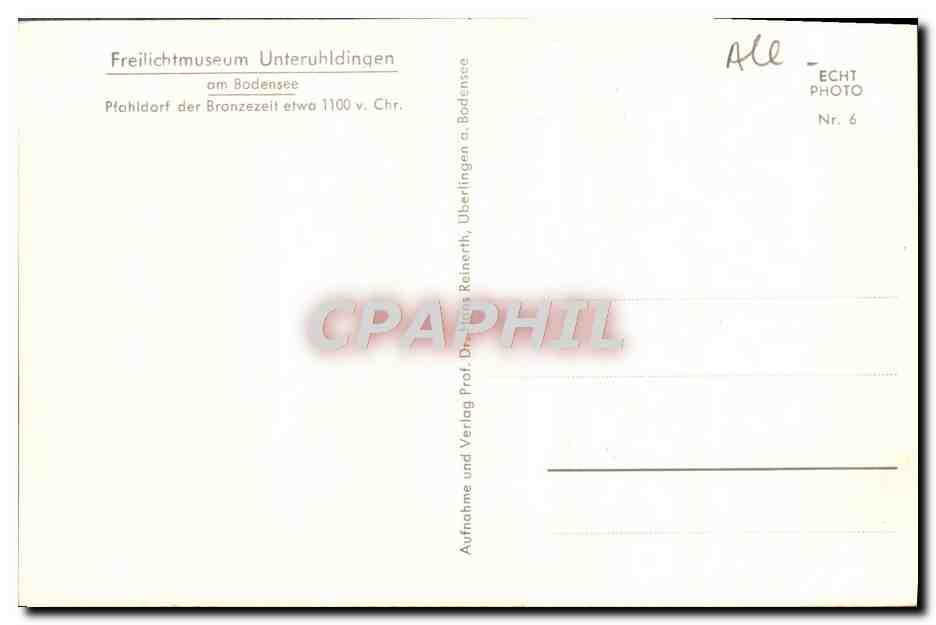 CPA Bodensee — Rückseite