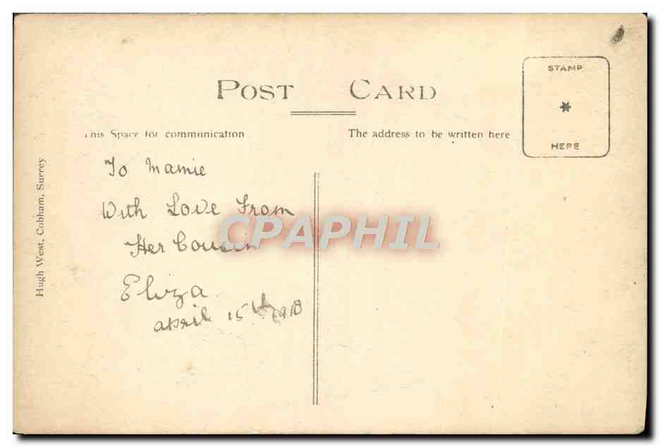 CARTE PHOTO Femme a la cigarette Tabac Militaria  — Rückseite