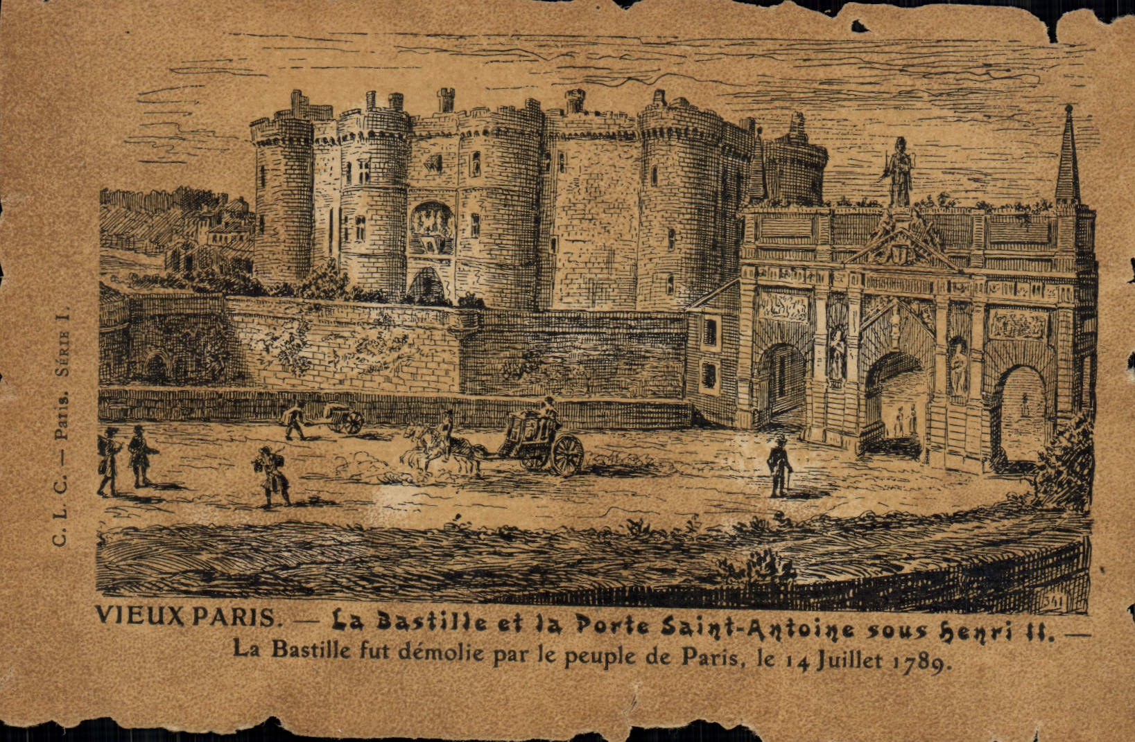 CPA Vieux Paris La Bastille Et La Porte Saint Antoine Sous Henri II