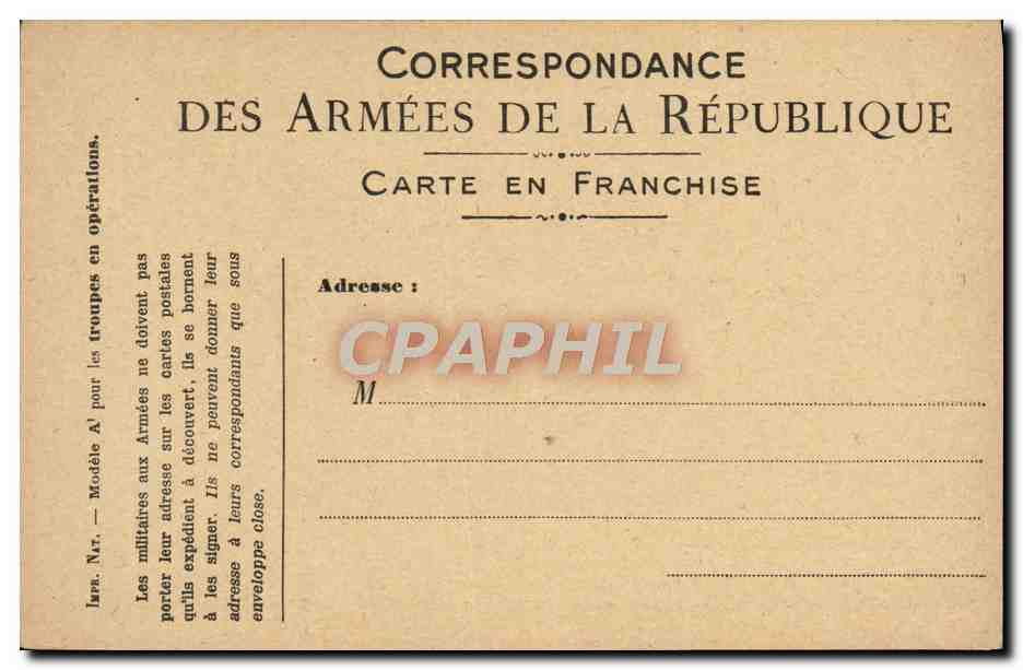 Carte de Franchise Militaire 