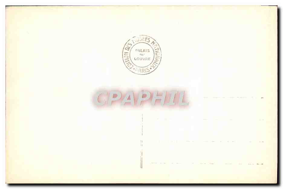 CPA Musee Du Louvre Vinci La Joconde — Rückseite