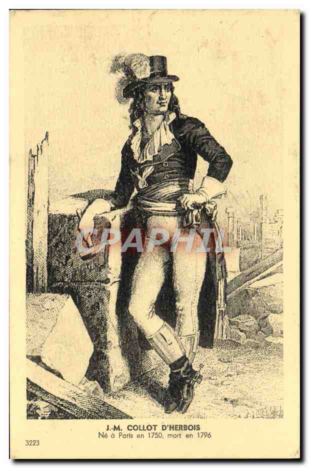 CPA JM Collot D'Herbois Ne a Paris En 1750 mort en 1796