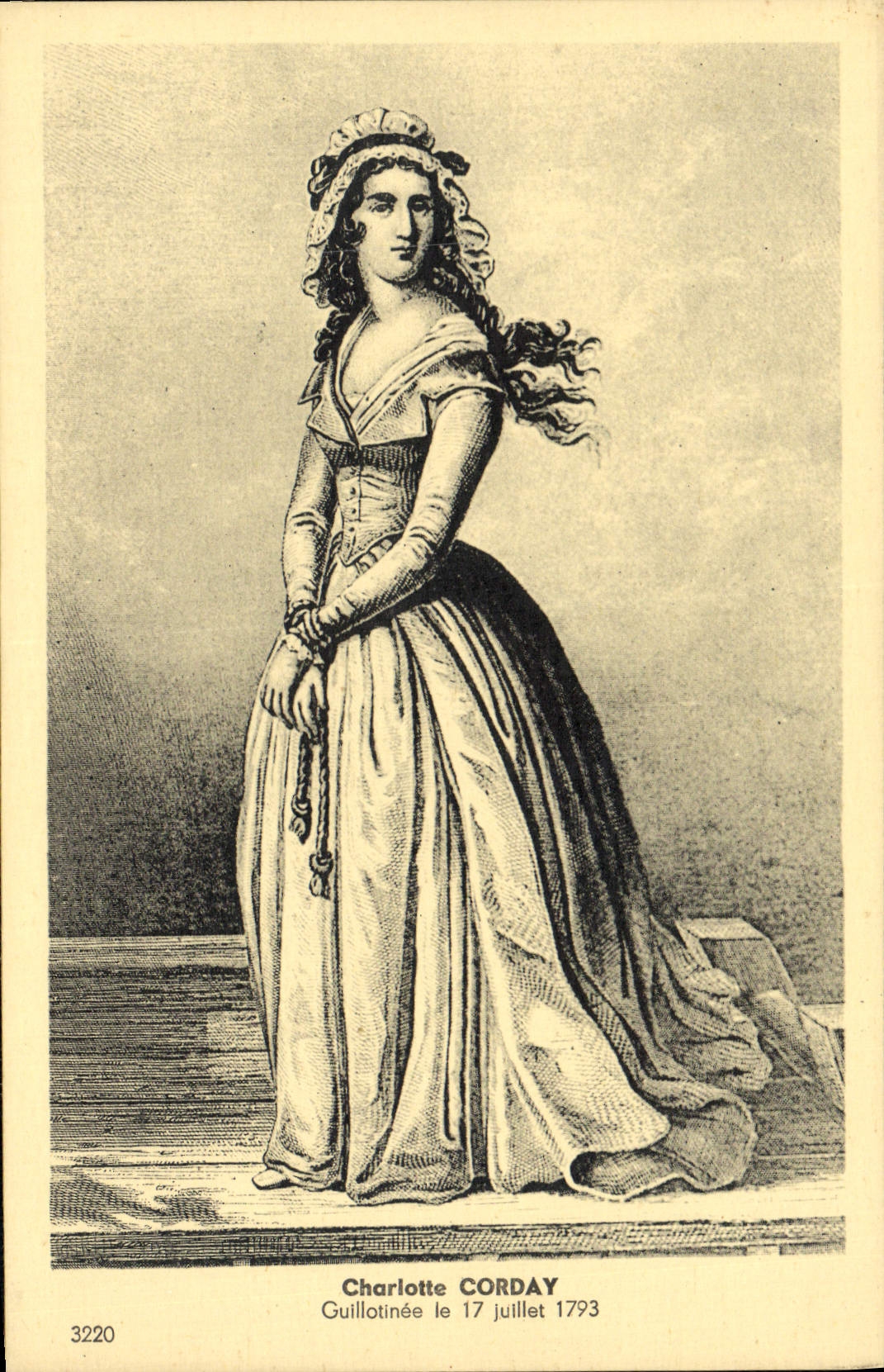 CPA Charlotte Corday Guillotinee Le 17 Juillet 1793 Revolution