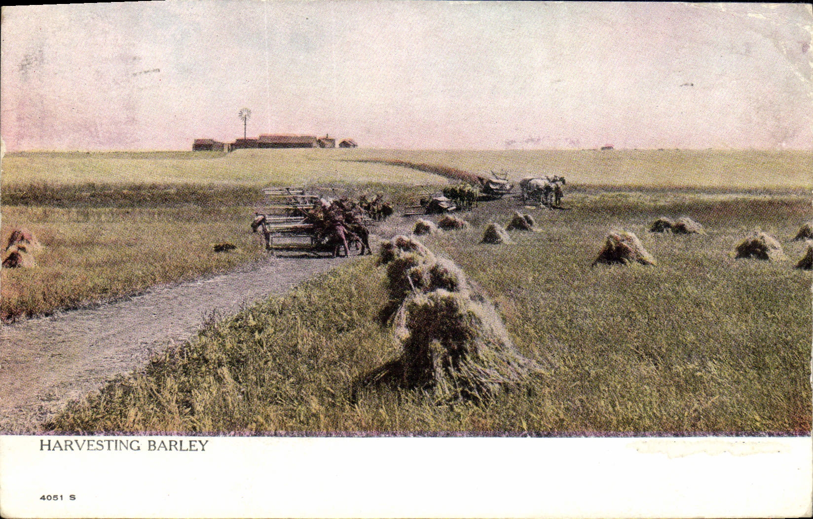 CPA Harvesting Barley Machines agricoles