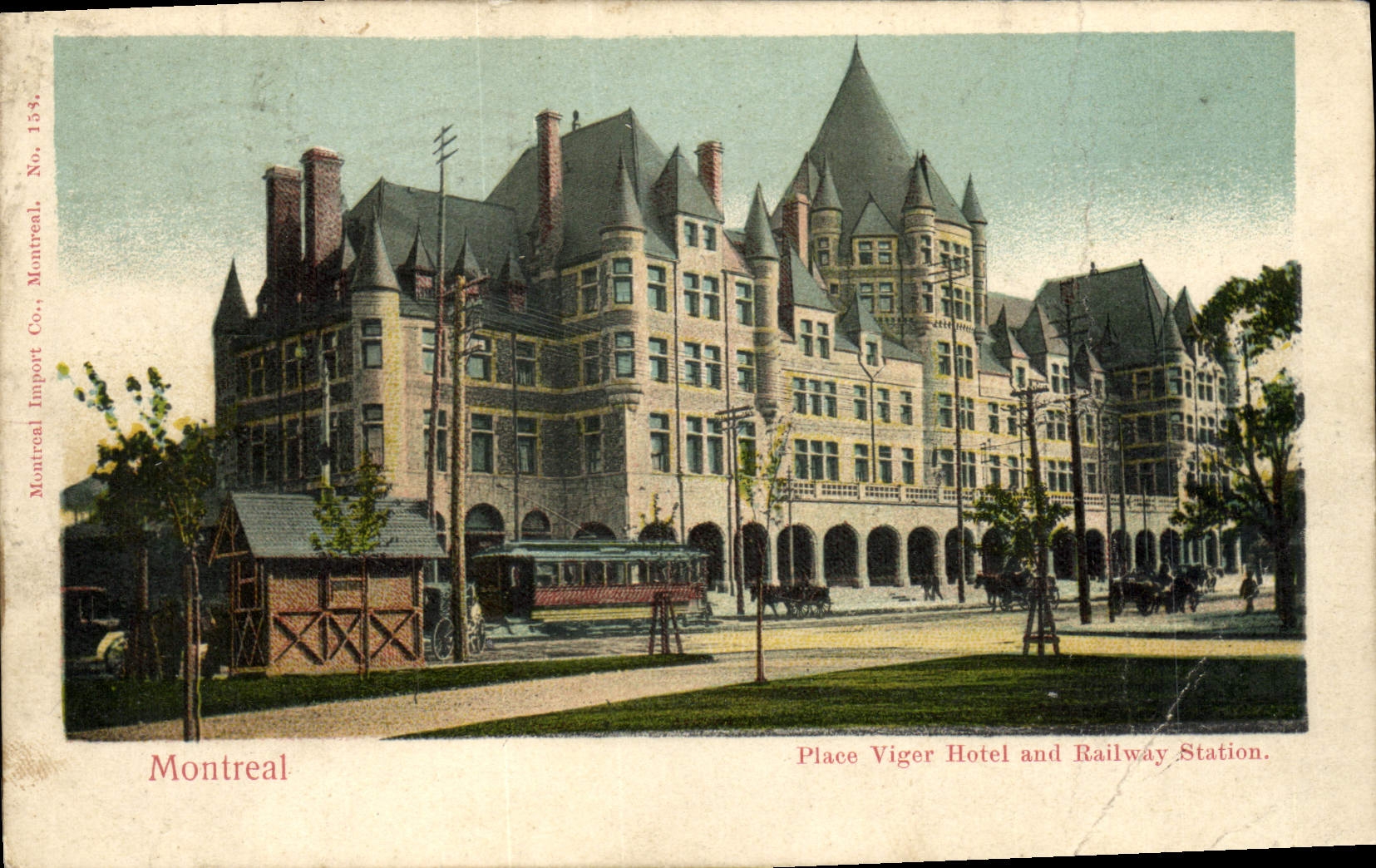 CPA Montreal Place Viger Hotel Railway Station
