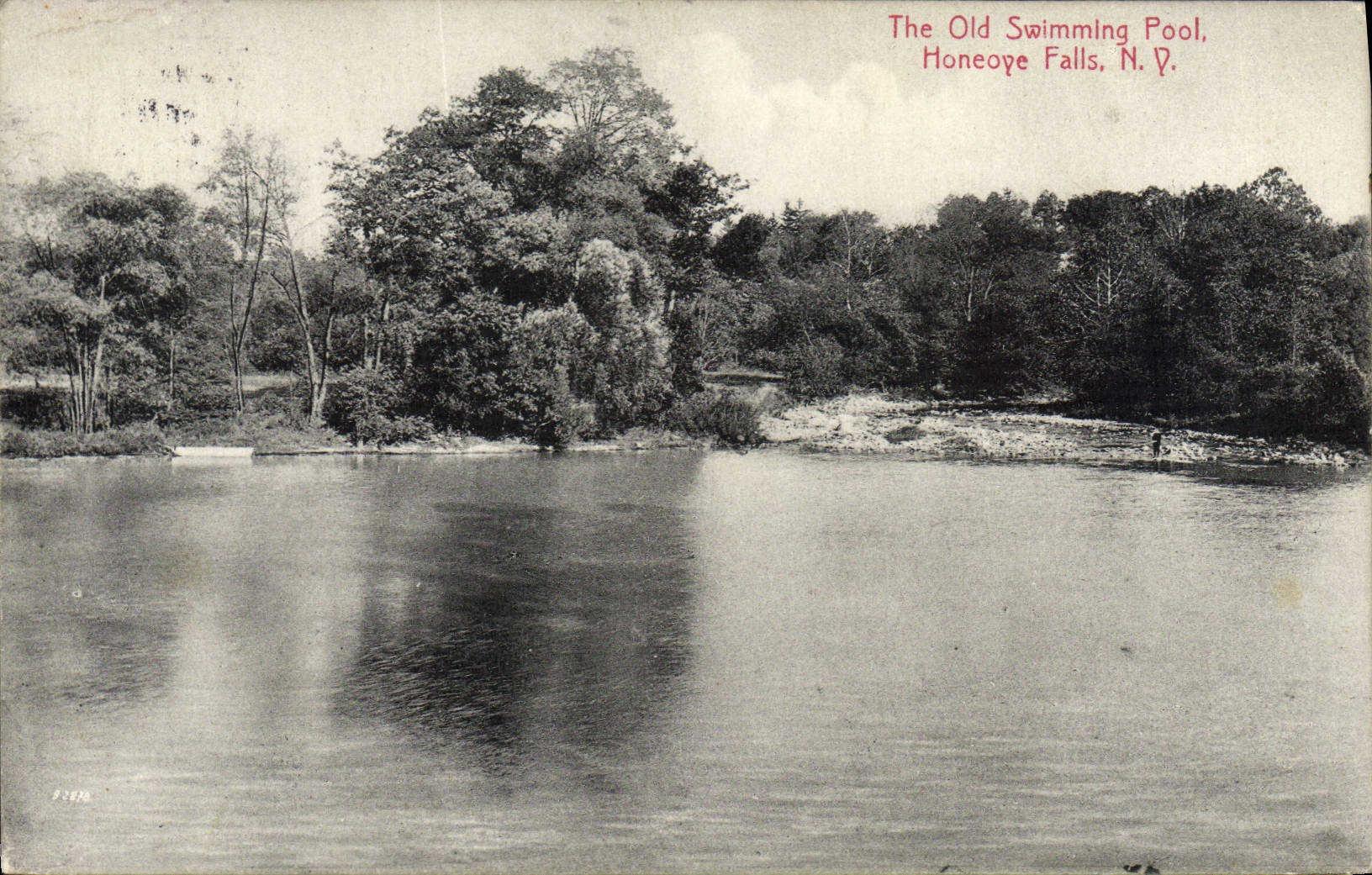 CPA The Old Swimming Pool Honeoye Falls