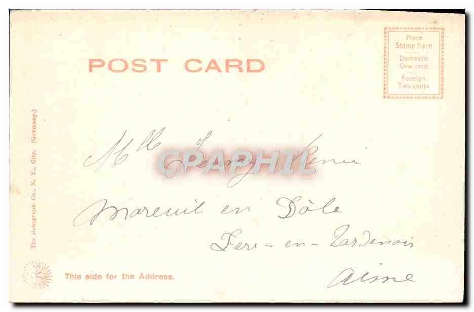 CPA Silver Bay Hotel Lake George — Back