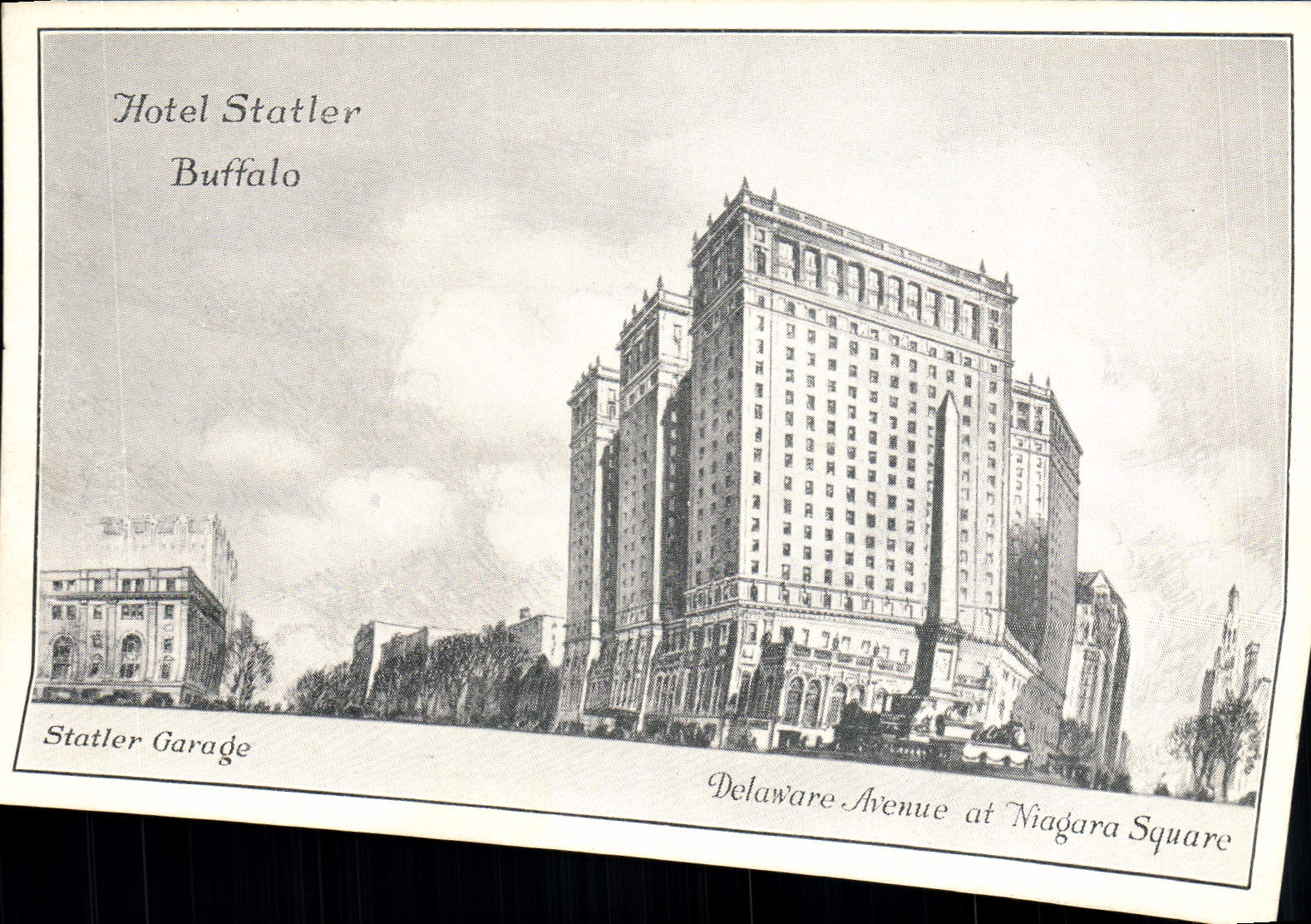 CPA Hotel Statler Buffalo Delaware Avenue at Niagara square
