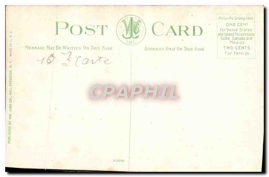 CPA East Genesee and Salina streets Syracuse — Back