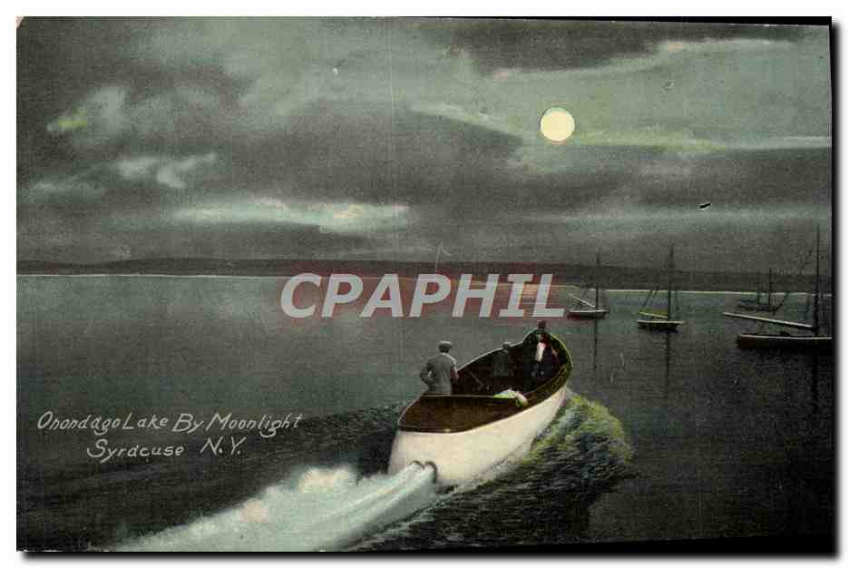 CPA Onondago Lake By Moonlight Syracuse Bateau