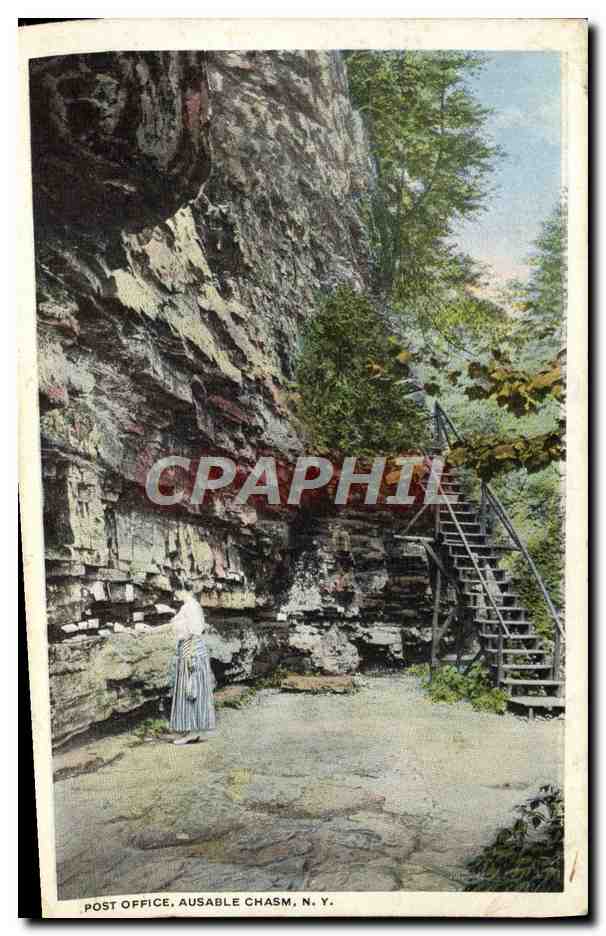 CPA Post Office Ausable Chasm