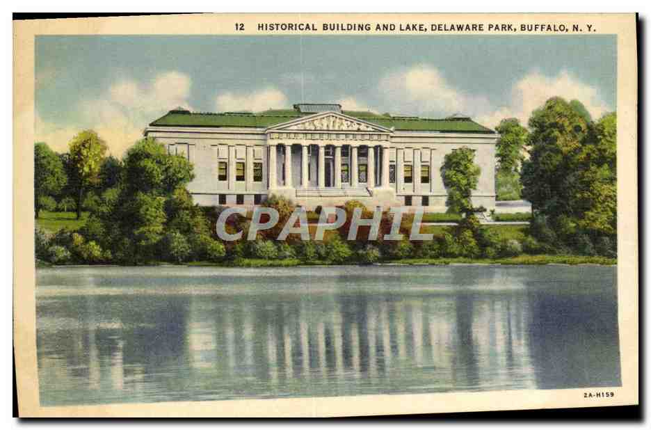 CPA Historical Building and Lake Delaware Park Buffalo