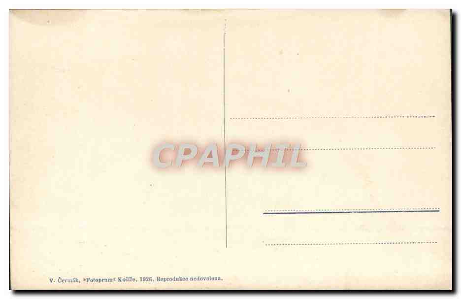 Kladno: Náměstí Svobody — vue panoramique — V. Čermák, Fotoprum Košice, 1926 — Back