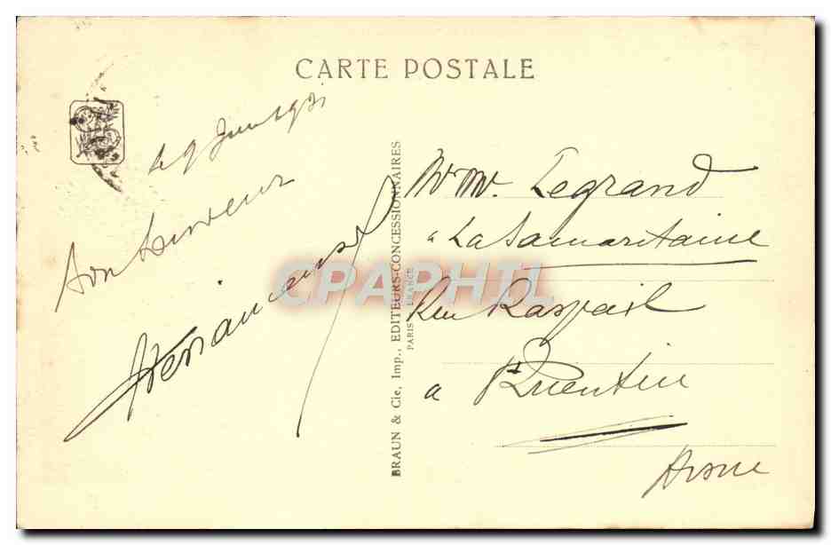CPA Exposition Coloniale Internationale Paris Algerie Pavillon cote Sud Algerien — Rückseite
