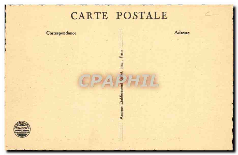 CPA Angkor Le Marechal Joffre et le conservateur des ruines visitent Angkor Vat — Rückseite