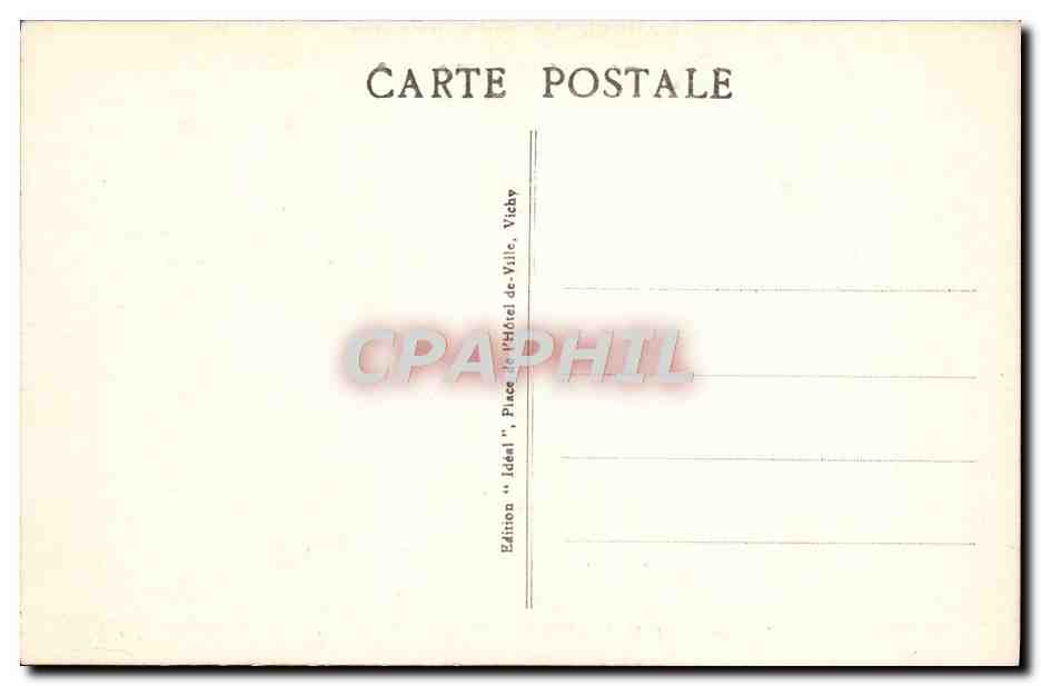 CPA L'Auvergne Le Mont Dore Vue Generale et le Capucin — Verso