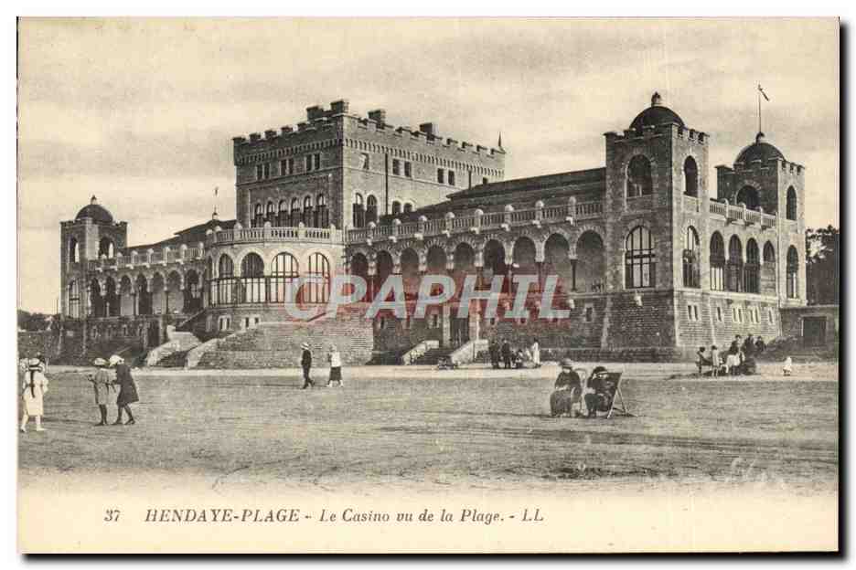 Hendaye-Plage - Le Casino vu de la Plage - L.L. n°37