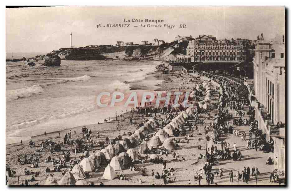 CPA Biarritz La Grande Plage