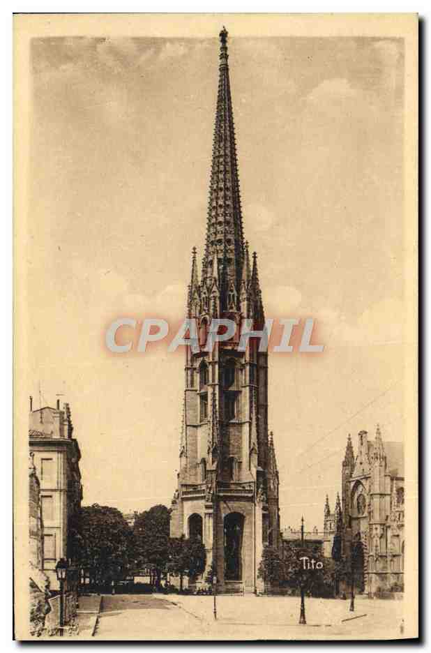 CPA Bordeaux Clocher Saint Michel