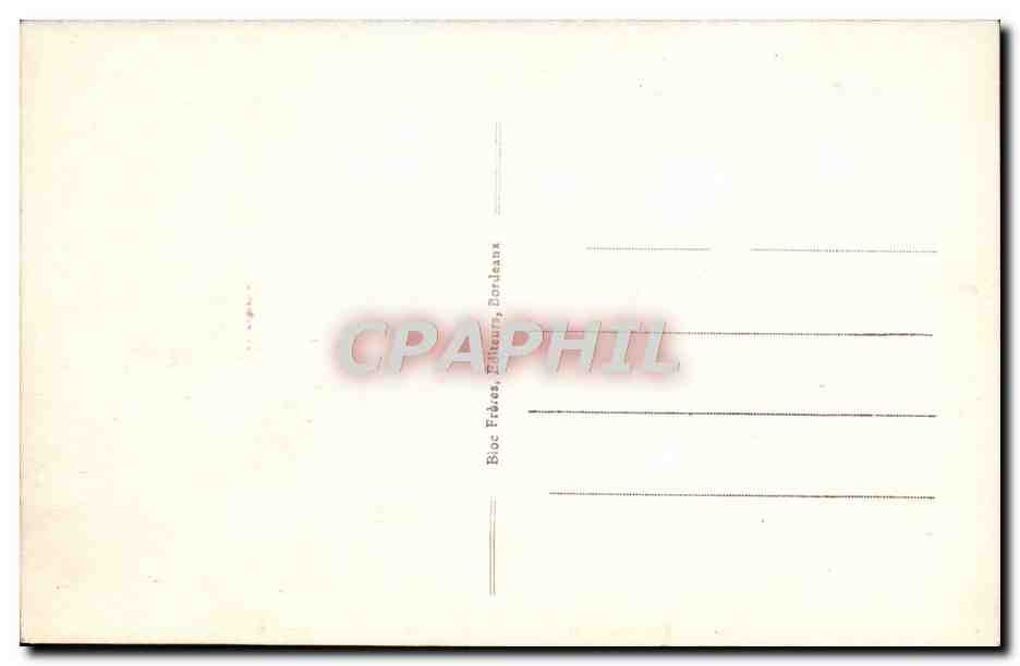 CPA Bordeaux Le Monument Gambetta — Verso