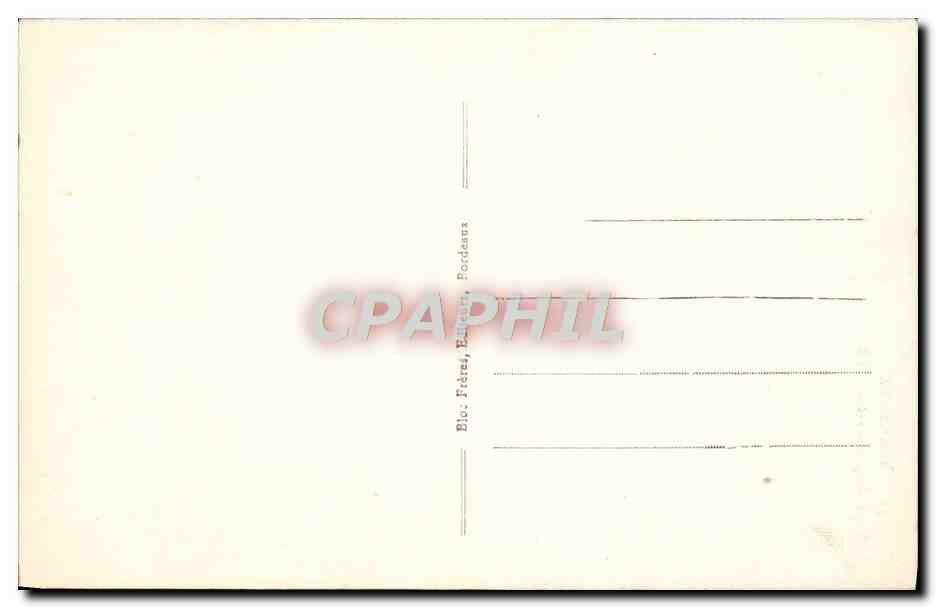 CPA Bordeaux Tour Pey Berland — Verso
