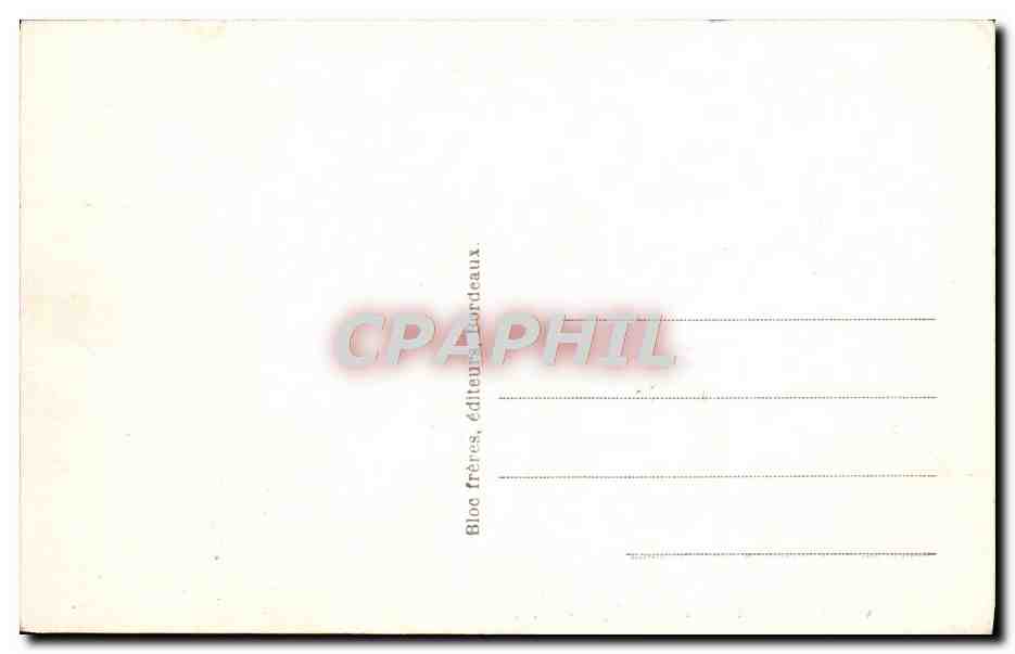 CPA Bordeaux La Porte d'Aquilaine Vichy Celestins  — Verso