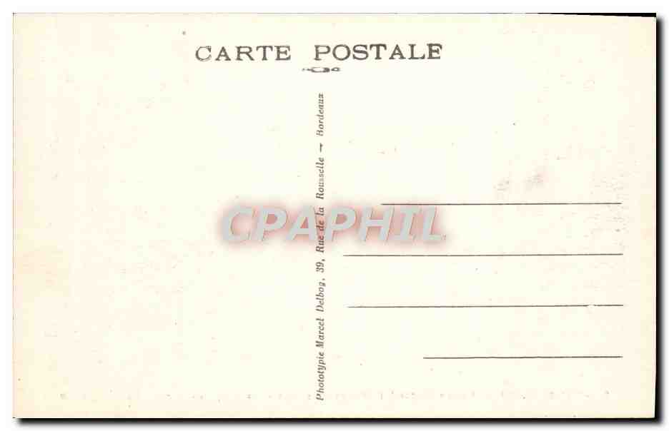 CPA Cambo Maison Rostand a Arnaga Les Buis Les Vasques facade des Jardins — Back