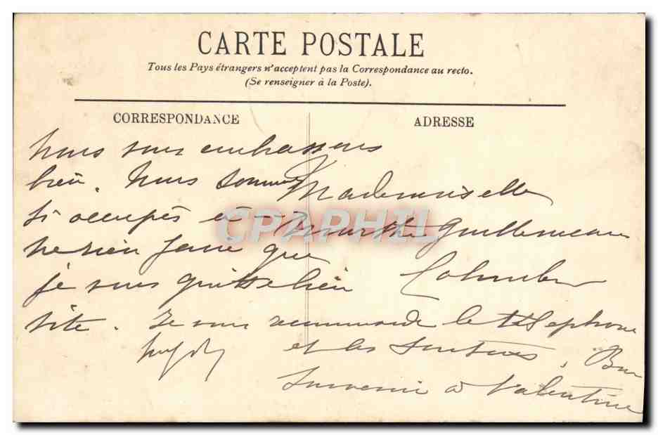 Pau — Vue sur la Chaîne des Pyrénées, prise du Square Saint-Martin — LL. n° 188 — Rückseite