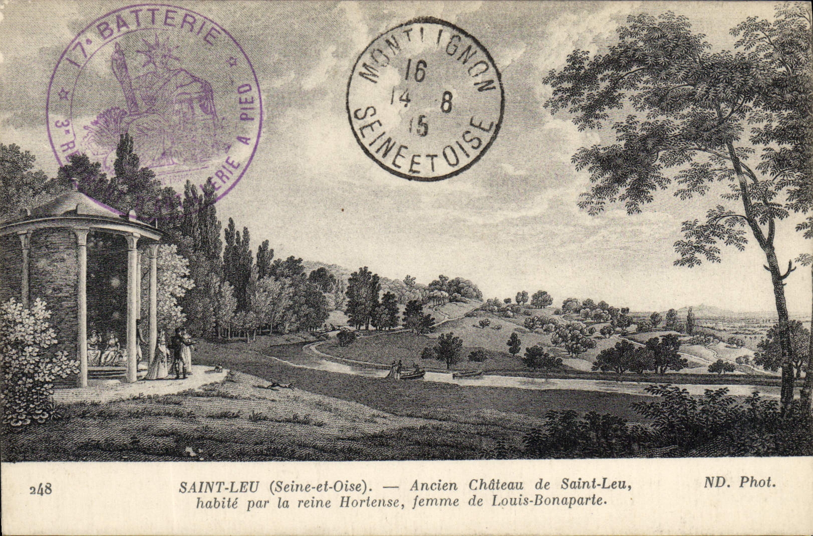 CPA Saint Leu Ancien Chateau de Saint Leu habite par la reine Hortense femme de Louis Bonaparte
