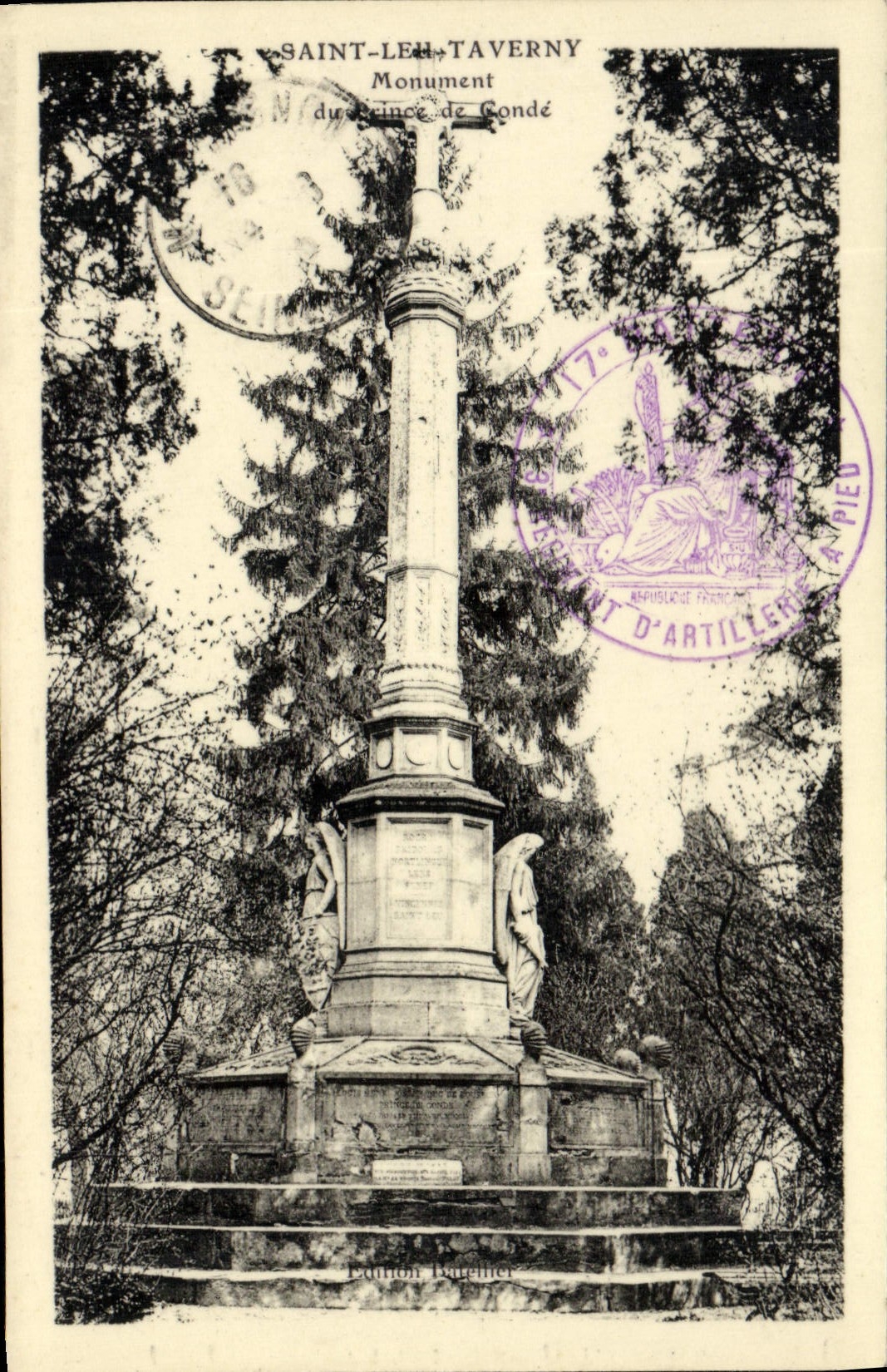 CPA Saint Leu Taverny Monument du prince de Conde