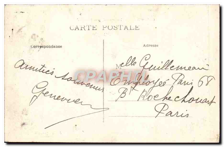 CPA Chateau de Puy Charnoud pres Piegut — Rückseite