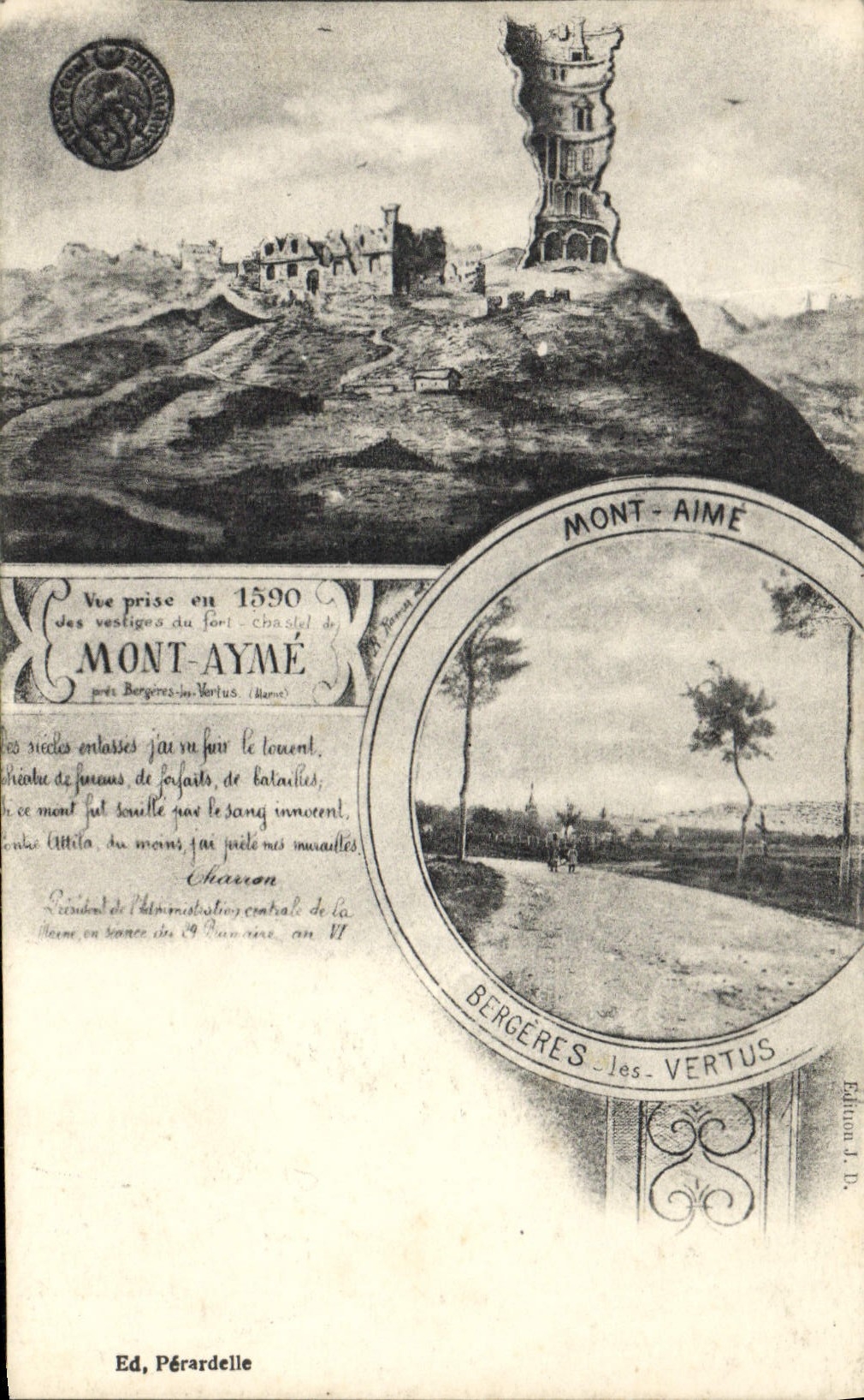CPA Vue Prise en Mont Aime Mont Ayme Bergeres les Vertus