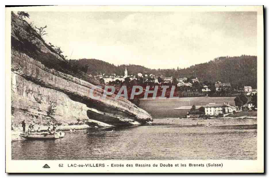 Lac-ou-Villers — Entrée des Bassins du Doubs et les Brenets (Suisse) — Cie des Arts Photomécaniques, Strasbourg