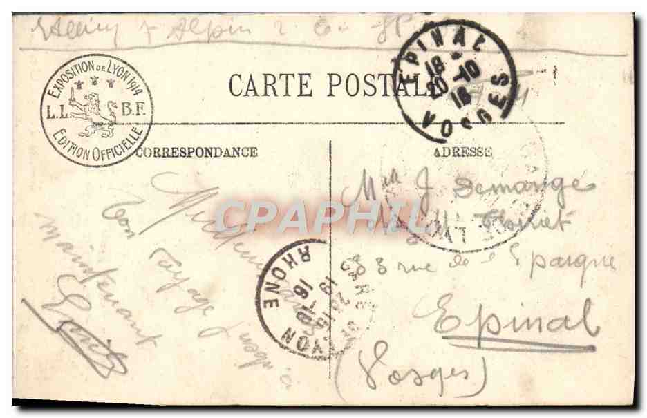 Spahis 1840 — Exposition militaire de la Conquête de l'Algérie — Exposition de Lyon 1914 — par Dupray — LL — Reverso