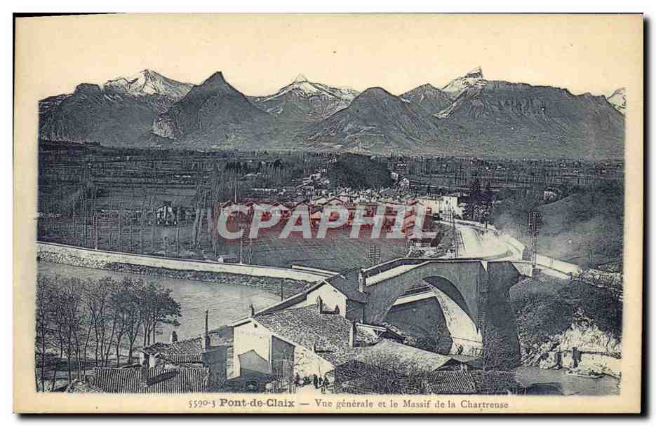 Pont-de-Claix — Vue générale et le Massif de la Chartreuse