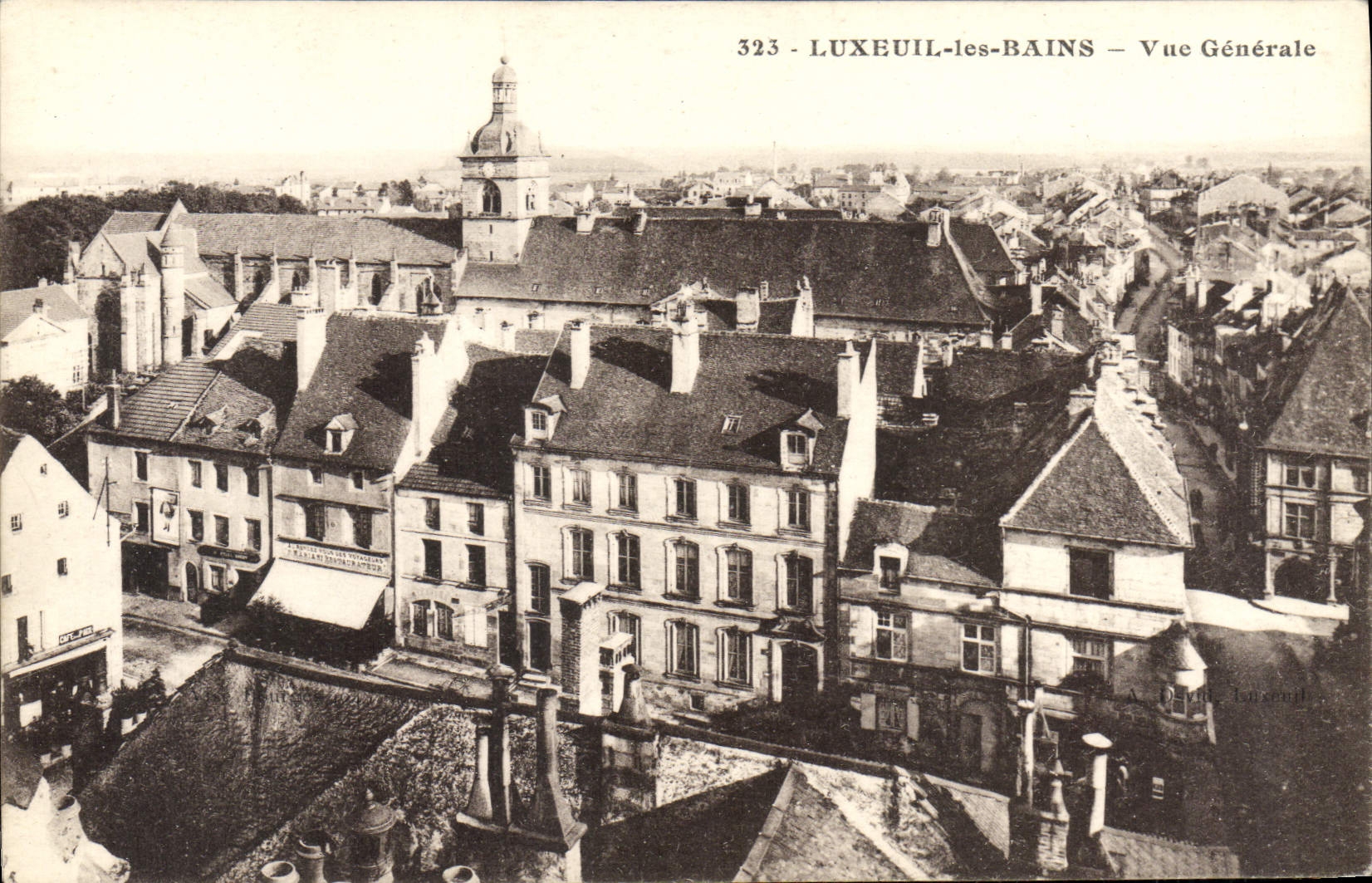 LUXEUIL-les-BAINS — Vue Générale — éditeur L. Langeuil, n° 323