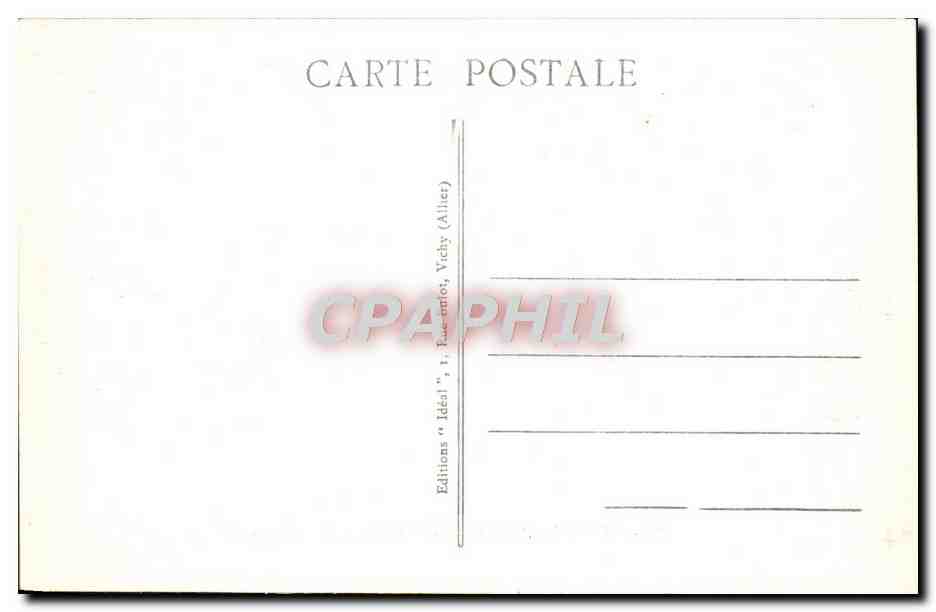 CPA Vichy Salle de repos de la Source de l'hopital — Back
