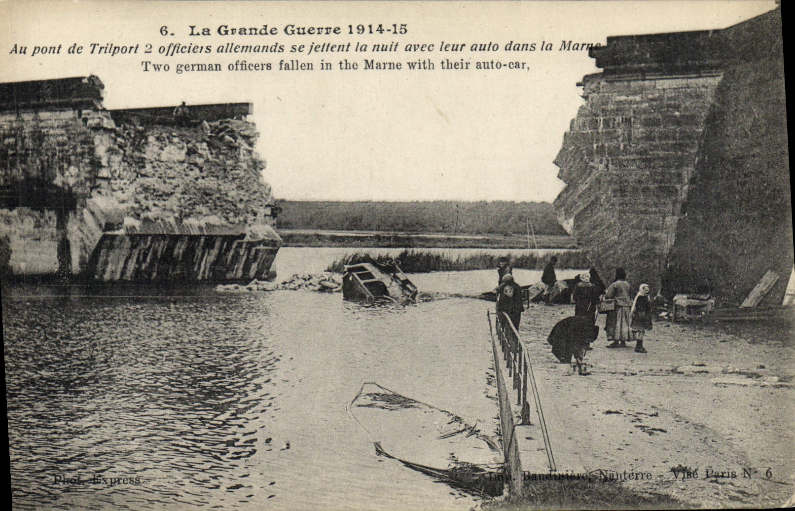 CPA La Grande Guerre Pont de Trilport Militaria 