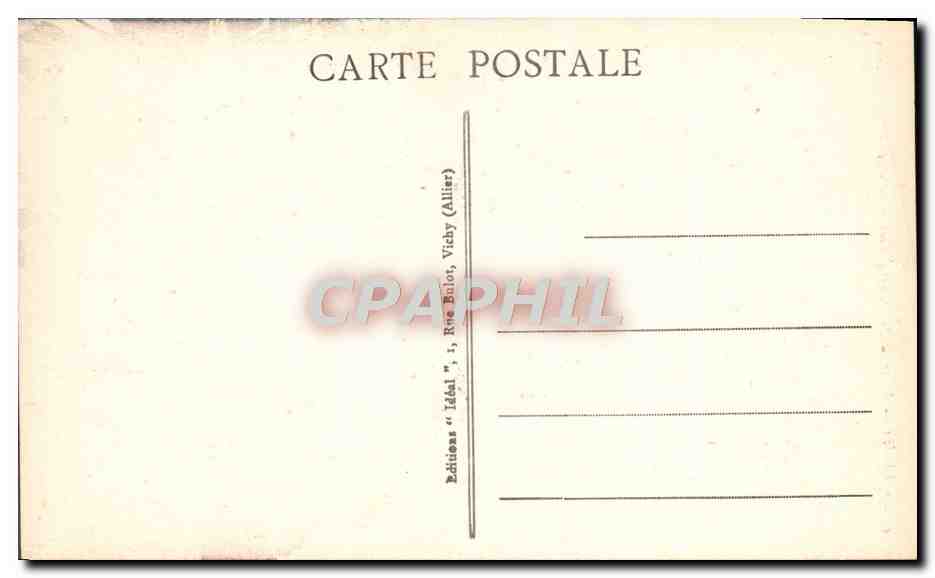 CPA Vichy Place Victor Hugo Rues Wilson et Clememceau — Rückseite