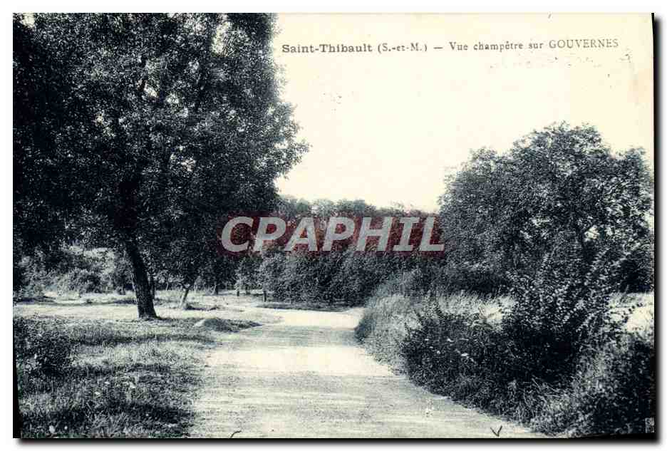 CPA Saint Thibault Vue Champetre Sur Gouvernes